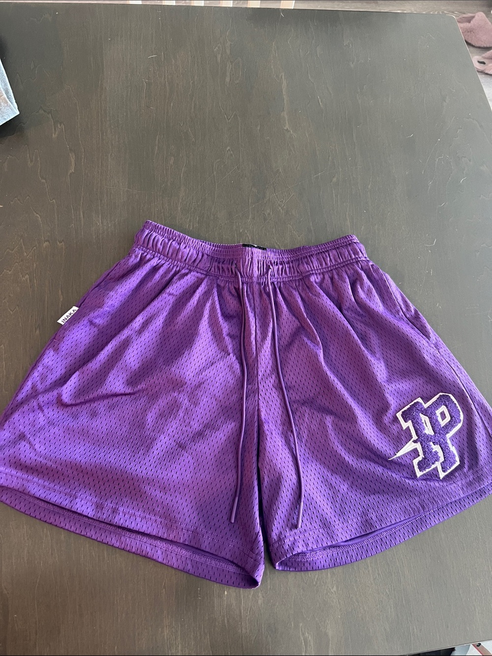 Inaka Power Purple Mesh Athletic Drawstring Shorts
